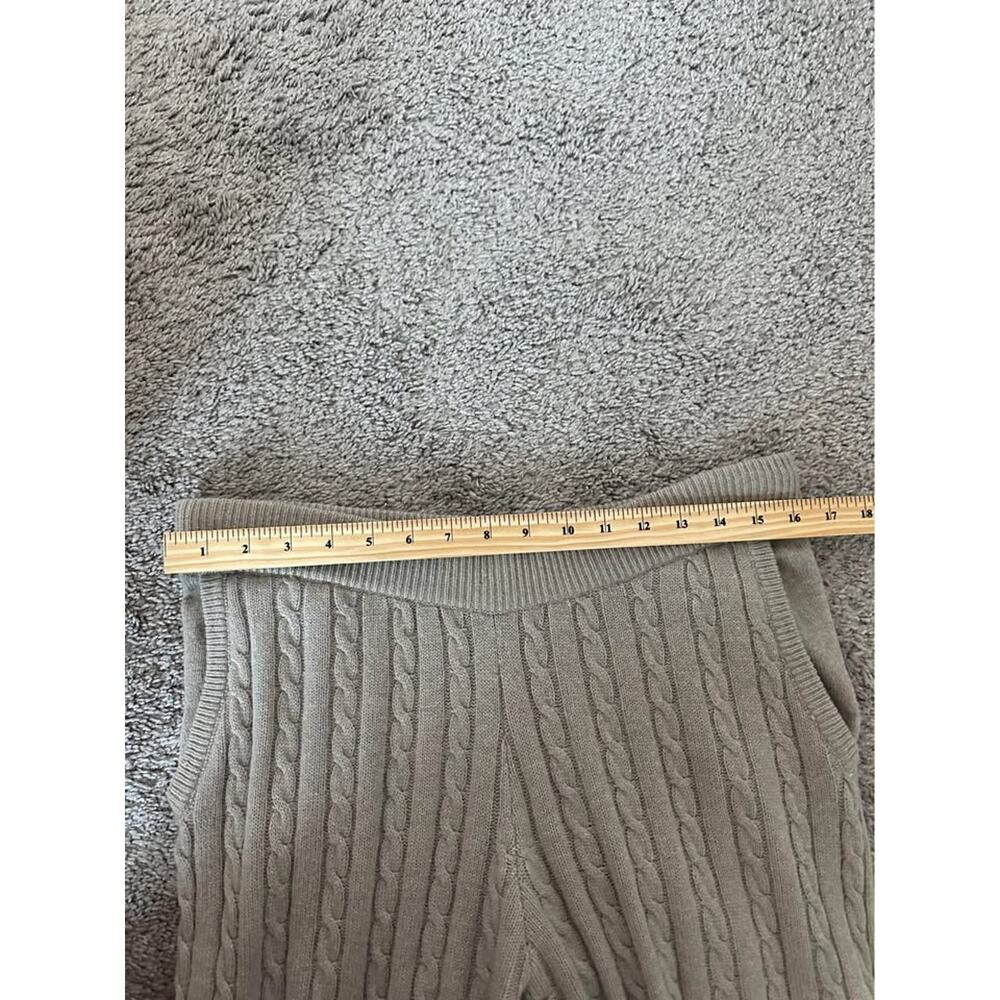ATM Women’s Cable Knit Cahsmere Wool Cozy Versatile Joggers Sz M - Picture 7 of 8